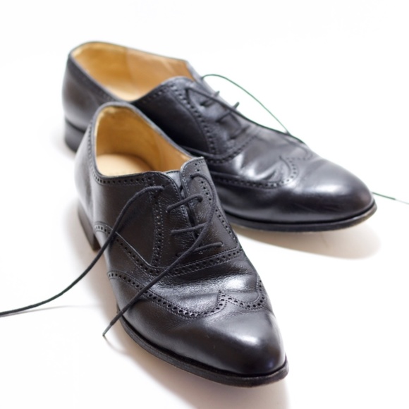 Gravati Handmade Italian Leather Oxfords - Vintage - Picture 1 of 7